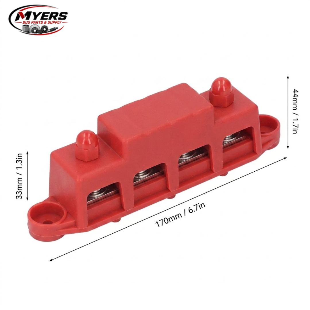 Myers Bus Parts 250A battery power distribution bus bar