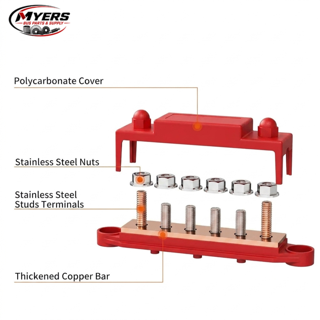 Myers Bus Parts 275A bus bar power distribution block
