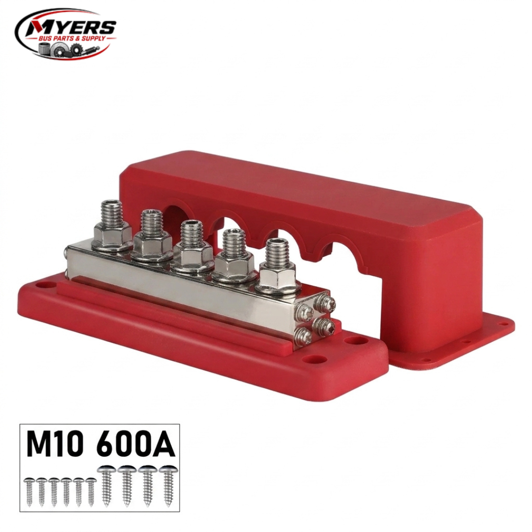 Myers Bus Parts 600A 5-way bus bar terminal block