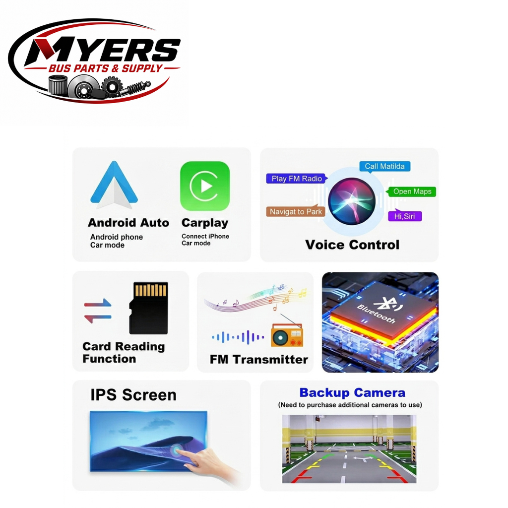 Myers Bus Parts Android Auto portable touchscreen player