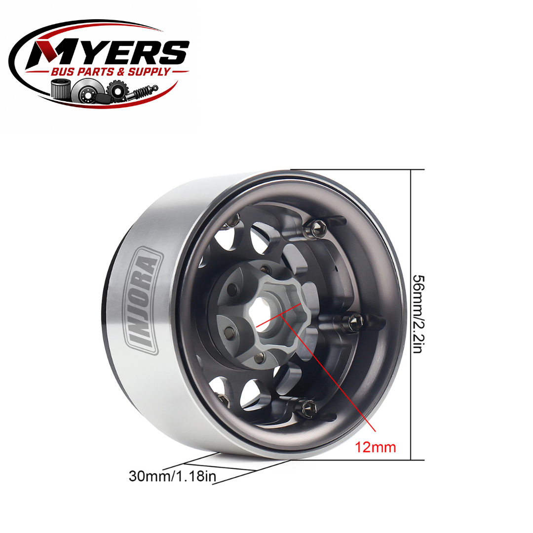 Myers Bus Parts INJORA 1.9 beadlock wheel rim set