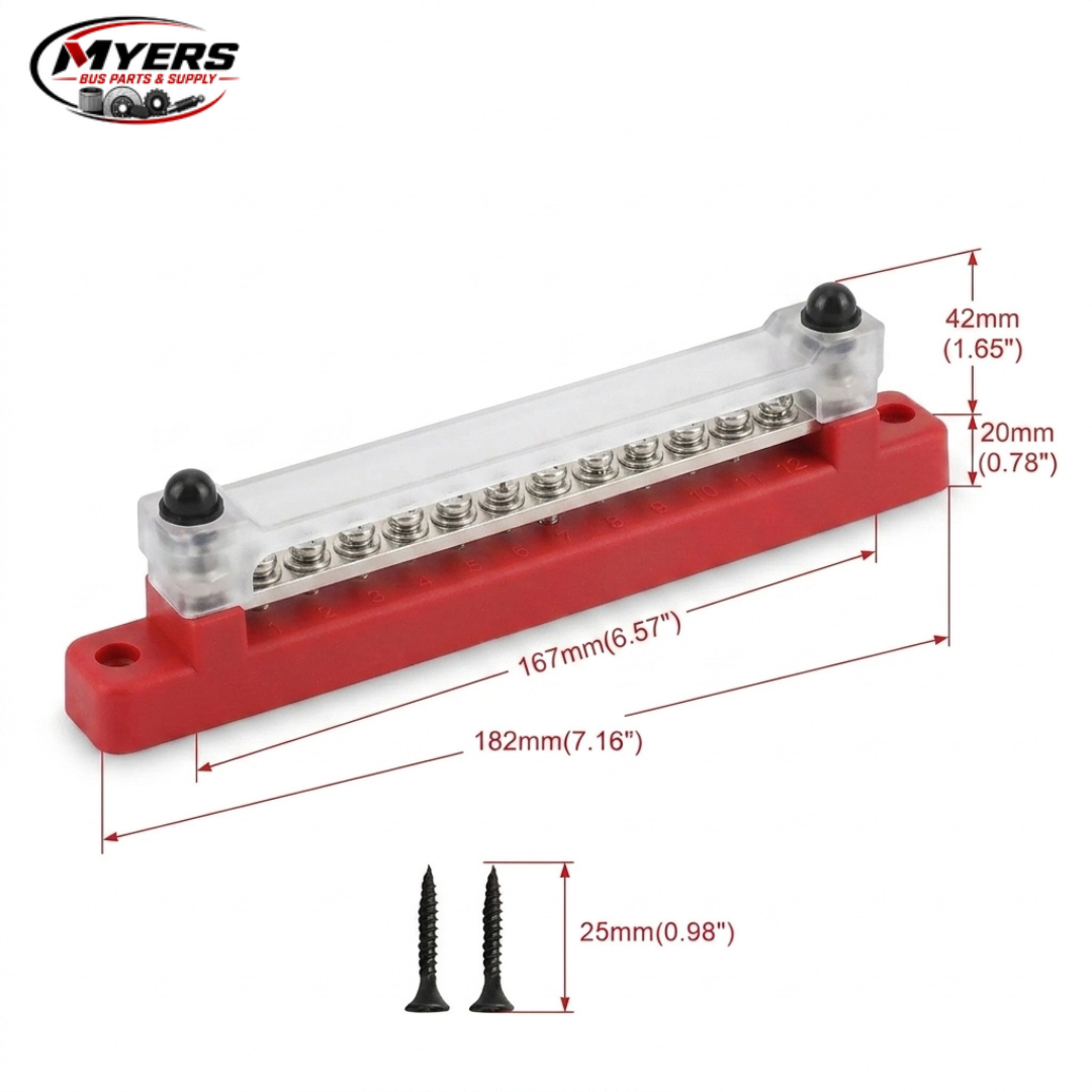 Myers Bus Parts M6 electrical terminal block