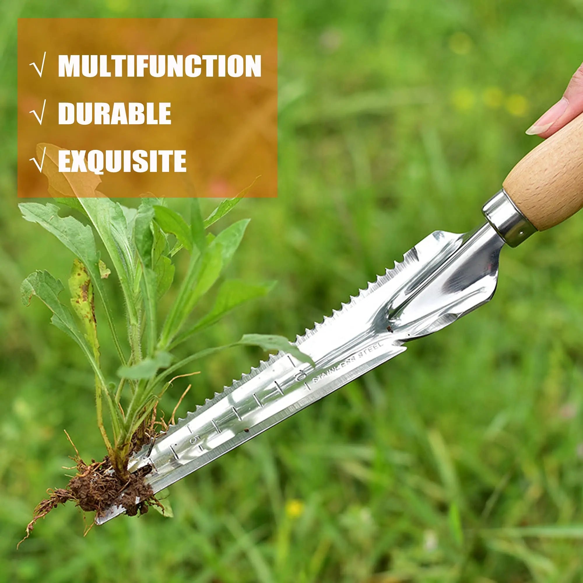 stainless steel garden weed puller
